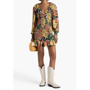 farm rio good vibes mini dress Farm Rio Sand Coconut Sleeveless Mini Dress Sand / L